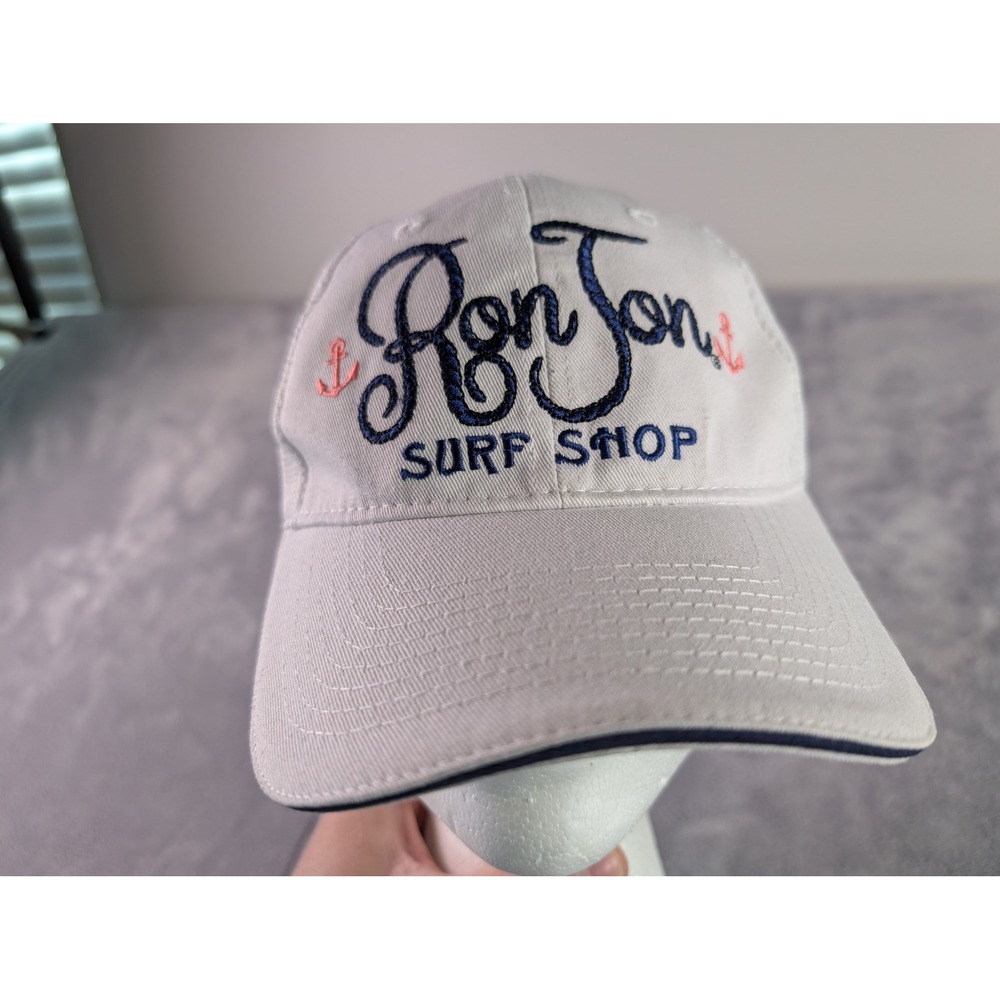 Ron Jon Surf Shop Orange Beach Trucker Hat White Mesh Adjustable Cap